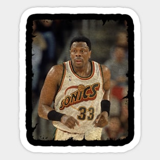 The Patrick Ewing Seattle Supersonics Era! Sticker